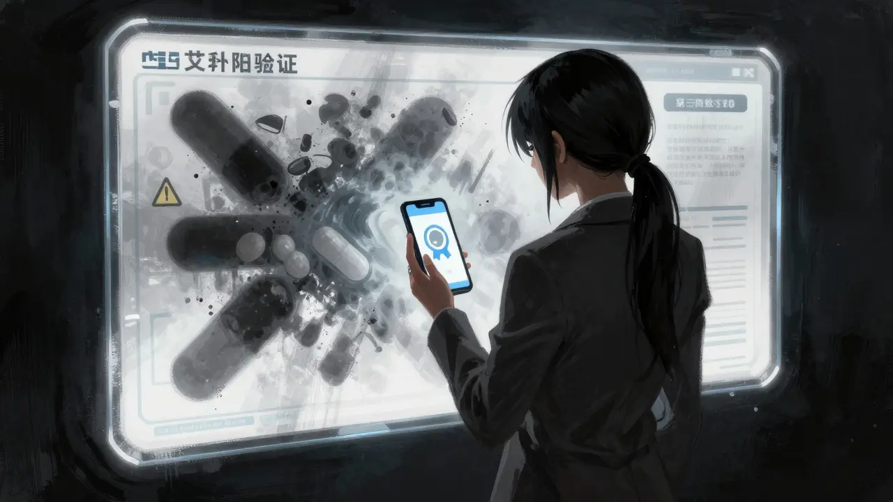 Digital shield protecting against fake medications