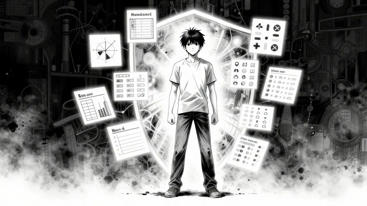 Patient empowered by visual health aids in anime style